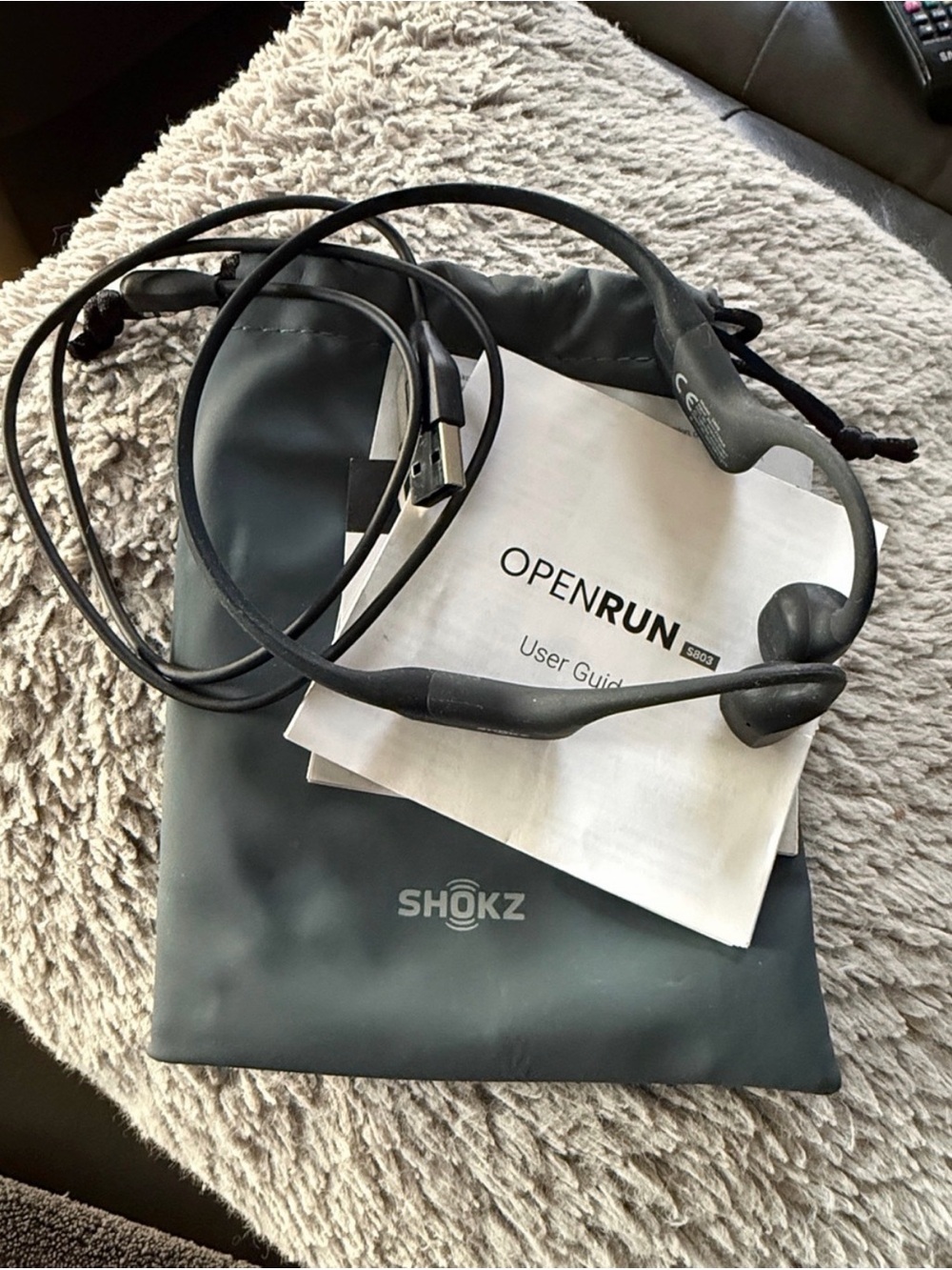 Shokz OpenRun Wireless Bone Conduction Headphones Black